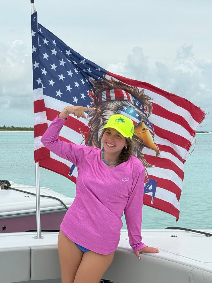 🔥 Neon Yellow Los Cayos Trucker Hat – Island Vibes, Turned All the Way Up 🌴