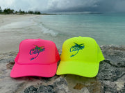 🔥 Neon Yellow Los Cayos Trucker Hat – Island Vibes, Turned All the Way Up 🌴