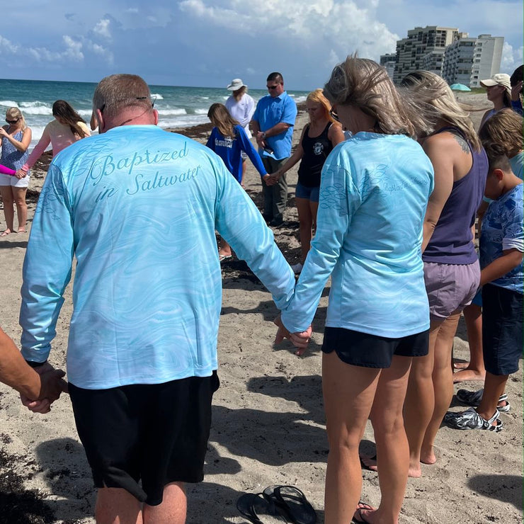 Baptized In Saltwater / Quick Dry UPF 50+ Mens Long Sleeve