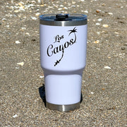Stainless Steel Los Cayos Tumbler - White