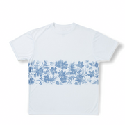 Floral Band / White - Quick Dry UPF 50+ Mens Short Sleeve - Wholesale