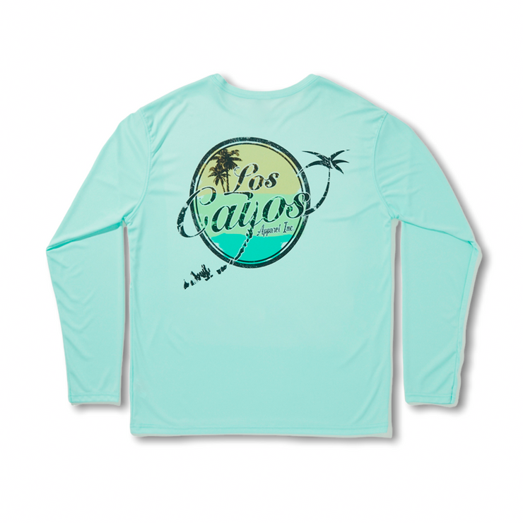 TriColor LCA Logo / Mint - Quick Dry UPF 50+ Mens Long Sleeve