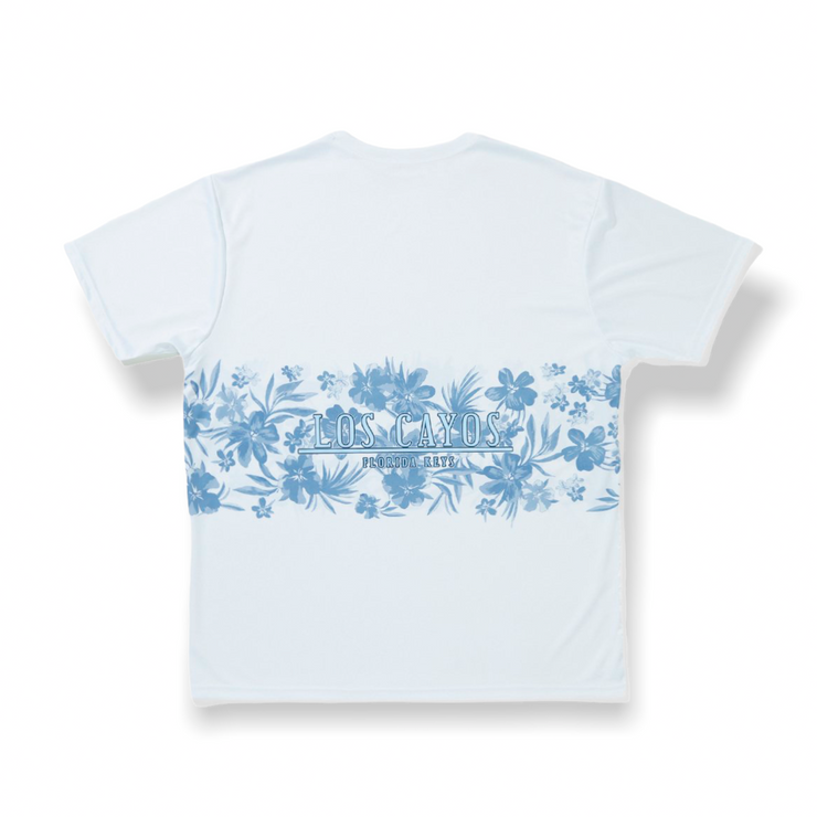 Floral Band / White - Quick Dry UPF 50+ Mens Short Sleeve